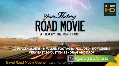 Videohive: Travel Road Movie - Project for After Effects 