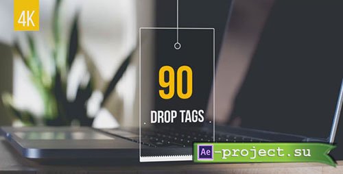 Videohive: 90 Drop Tags - Project for After Effects 