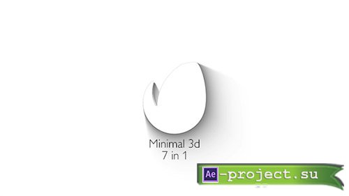 Videohive: Minimal 3d - Elegant Logo Reveal - Project for After Effects 