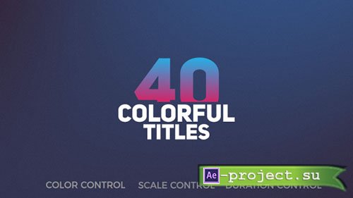 Videohive: Title Pack 19882250 - Project for After Effects 