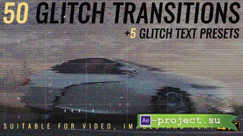 Videohive: Glitch Transitions 19256451 - Project for After Effects 