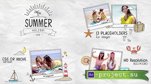 Videohive: Summer Holidays 16928453 - Project for After Effects 