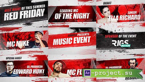 Videohive: Music Event 3 // Grunge Promo - Project for After Effects 