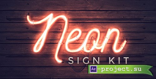 Videohive: Neon Sign Kit V.2 - Project for After Effects 