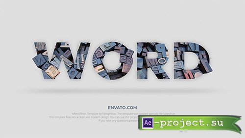 Videohive: Word - Professional Typography Toolkit - Project for After Effects 