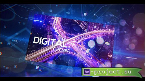 Videohive: Digital Holographic Opener- Project for After Effects 