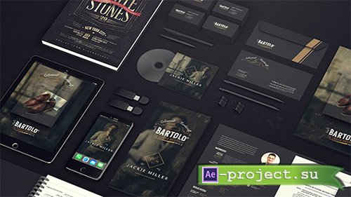 Videohive: Black Mock-up Video Presentation - Project for After Effects 