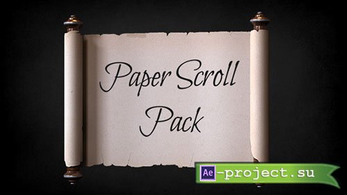 Videohive: Paper Scroll Pack Template - Project for After Effects 
