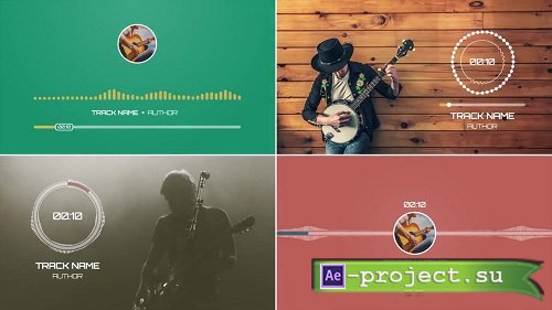 Flat Music Visualizers 35888 - After Effects Templates