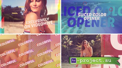 Videohive: Sliced Color Opener - Project for After Effects 