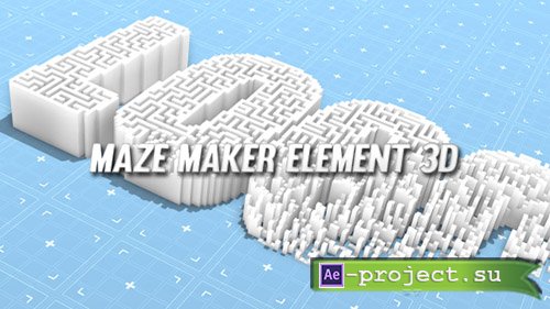 Videohive: Maze Maker Element 3D - Project for After Effects 