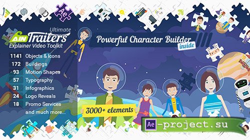 Videohive: AinTrailers - Ultimate Explainer Video Toolkit V1.3 - Project for After Effects 