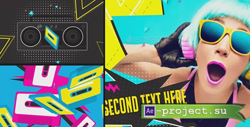 Videohive: Glam Rock Cassette Slideshow - Project for After Effects 