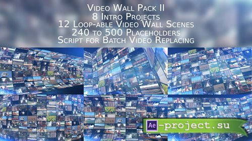 Videohive: Video Wall Pack II - Project for After Effects 