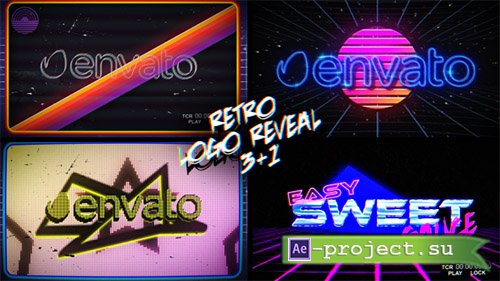 Videohive: Retro Logo Reveal Pack Vol.2 - Project for After Effects 