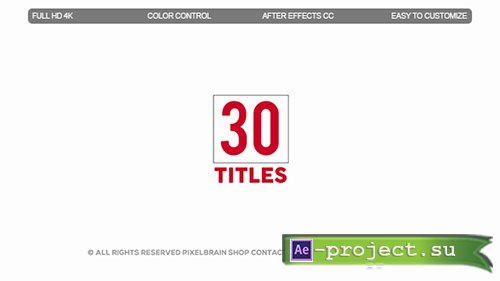 Videohive: Modern Titles II - Project for After Effects 