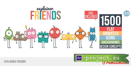 Videohive: Explainer Friends - Project for After Effects 