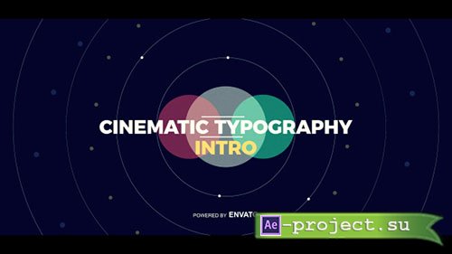 Videohive: Cinematic Typography Intro - Project for After Effects 