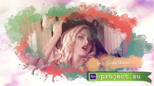 Multicolored Ink SlideShow - After Effects Templates