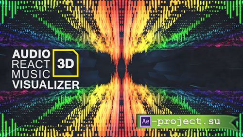 Videohive: Audio React Music Visualizer 3D - Project for After Effects