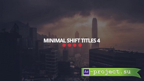 Minimal Shift Titles 4 37836 - After Effects Templates