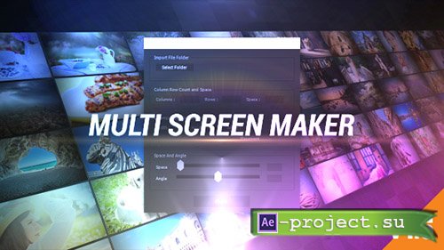 Videohive: Multi Video Screen Maker Auto - Project for After Effects