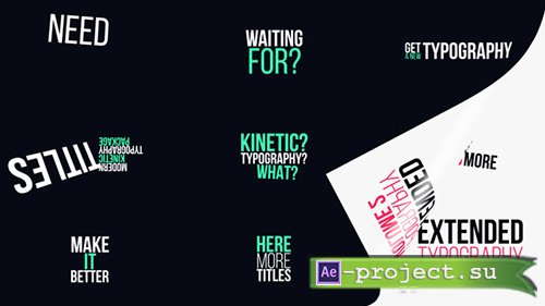 Videohive: Extended Typography Vol.2 - Project for After Effects 