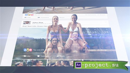 Videohive: 3D Photo Pop Out - Timeline Story - Project for After Effects 