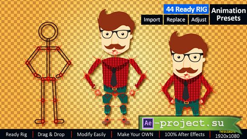 Videohive: Ready Rig for Your Character - Project for After Effects 