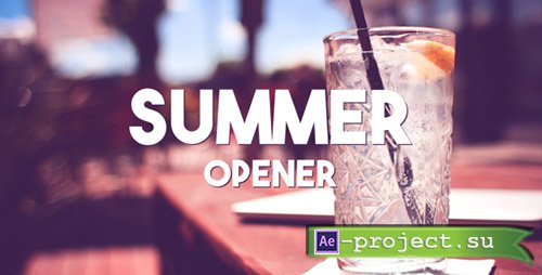 Videohive: Summer Typography Slides - Project for After Effects 