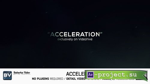 Videohive: Acceleration // Demo reel - Project for After Effects 