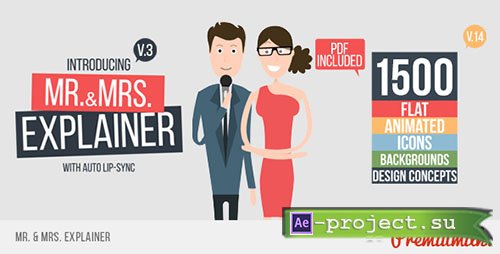 Videohive: Mr&Mrs Explainer v15 - Project for After Effects 