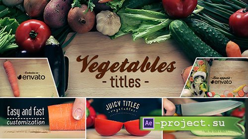 Videohive: Vegetables Titles - Project for After Effects