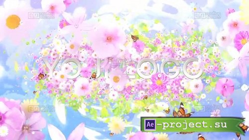 Title particle flower V1 folder - After Effects Templates