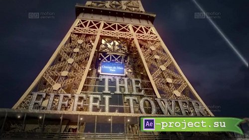 The Eiffel Tower (Paris Tour Eiffel) Slideshow Opener - After Effects Templates