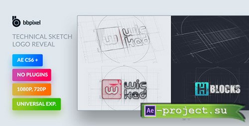 Videohive: Technical Sketch Logo Reveal - Project for After Effects 
