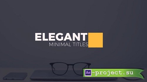 Elegant Minimal Titles 39503 - After Effects Templates
