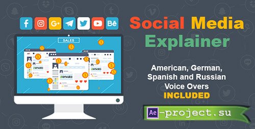 Videohive: Social Media Explainer 19551859 - Project for After Effects 