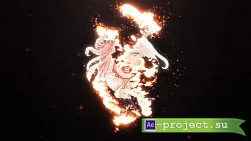 Epic Burning Logo - Fire Logo - After Effects Template