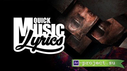 Videohive: Quick Music Lyrics - Project for After Effects 