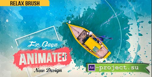 Videohive: Relax Brush Slideshow - Project for After Effects