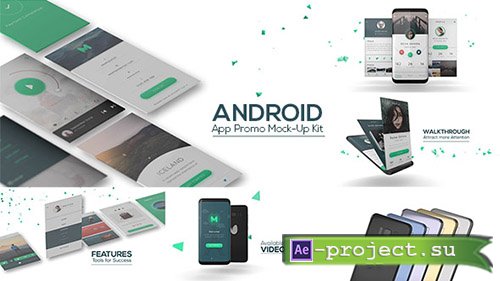 Videohive: Android App Promo Mock-Up Kit - Project for After Effects 