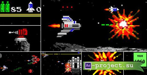 Videohive: Logo Arcade Game 8 Bit - Project for After Effects 