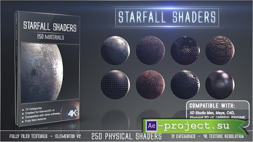 Videohive: Starfall Shaders - Project for After Effects