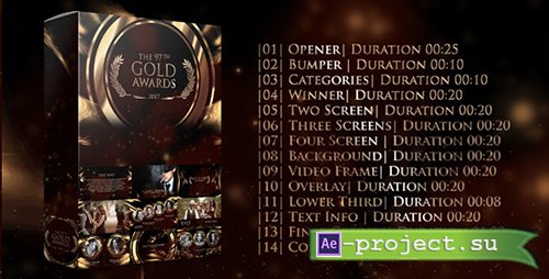 Videohive: Gold Awards 20268254 - Project for After Effects 