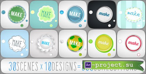 Videohive: Rounded Typo Story - Project for After Effects 