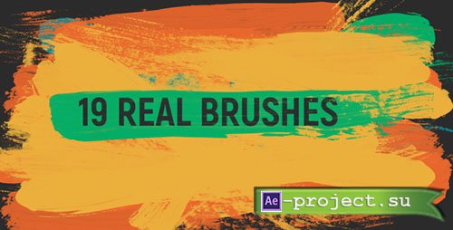 Videohive: 19 Real Brushes - Motion Graphics 