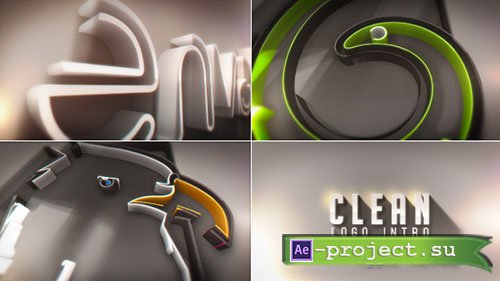 Videohive: Clean Logo Intro 20275792 - Project for After Effects 