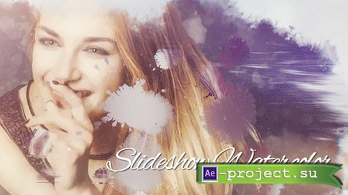 Videohive: Slideshow Watercolor - Project for After Effects