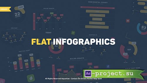 Videohive: Flat Design Infographics - Project for After Effects 
